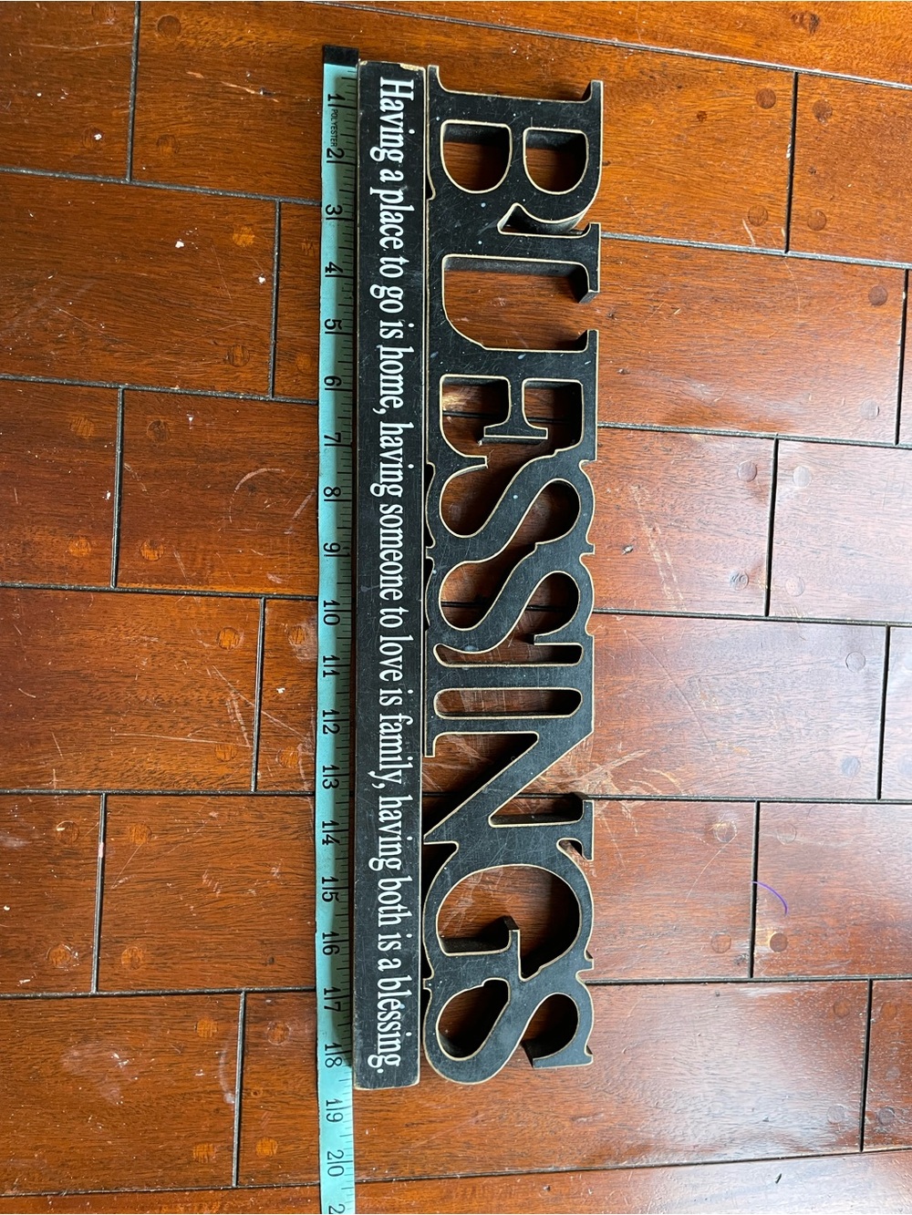 Blessings Table/Wall Sign - Black Decorative - Picture 6 of 7